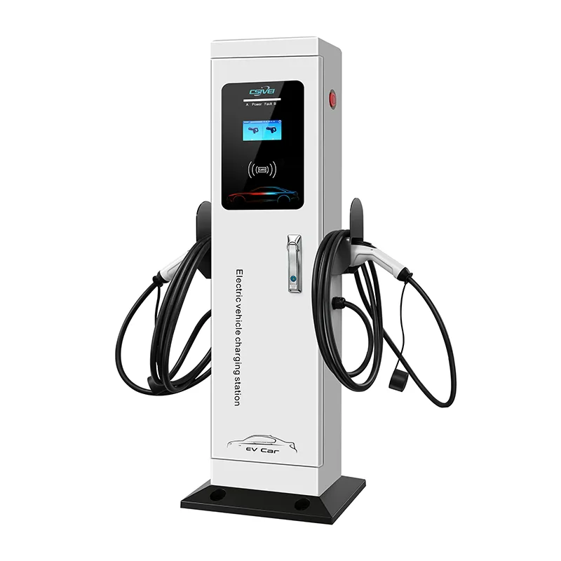 Station de chargement de voiture électrique à double pistolet